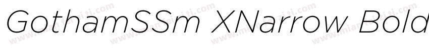 GothamSSm XNarrow Bold字体转换